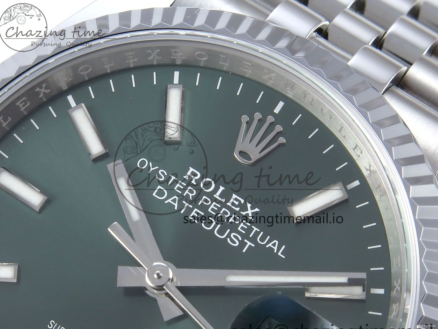 0118 DateJust 36 126234 QF+ 1:1 Best Edition 904L Steel Green Stick Dial on SS Jubilee Bracelet VR Soft 925